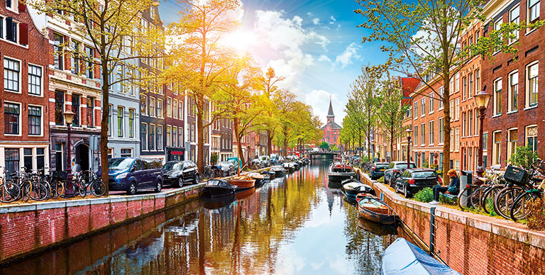 Amsterdam in autumnal colours
